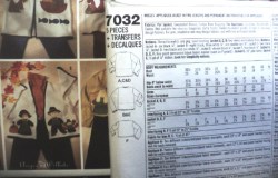 7032 FOLK ART CRAFTY APPLIQUE OPEN JACKET LENGTHS PATTERN 6-22